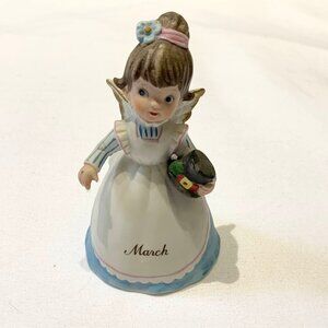 VTG 50s Lefton Mid-Century March Angel Of The Month Bell Figure ESD Toronto